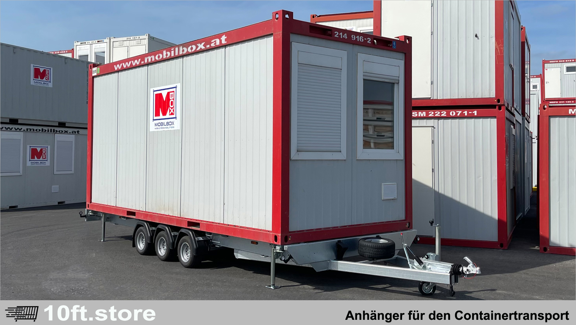 Anhänger für Bürocontainer